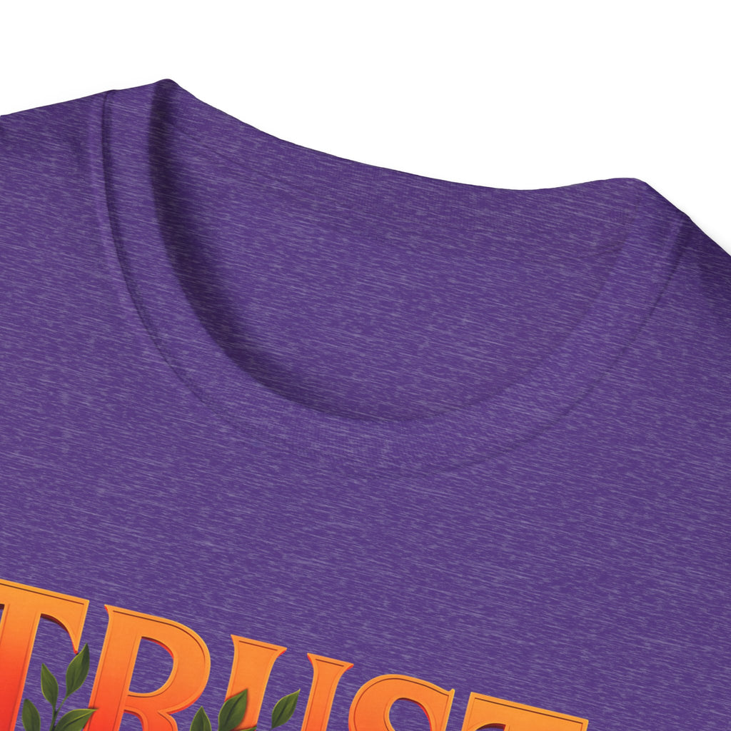 Trust God Floral Design T-Shirt
