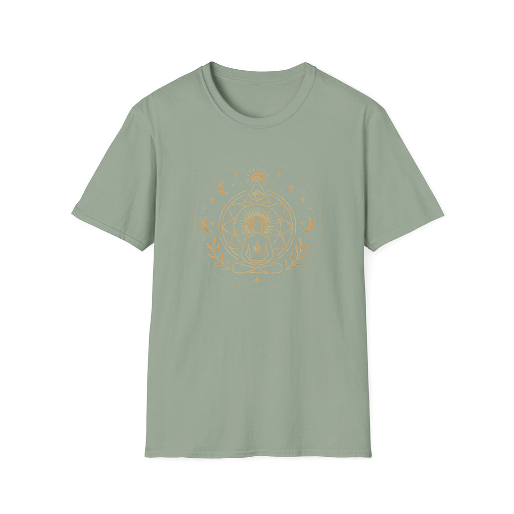 Golden Meditation Mandala T-Shirt