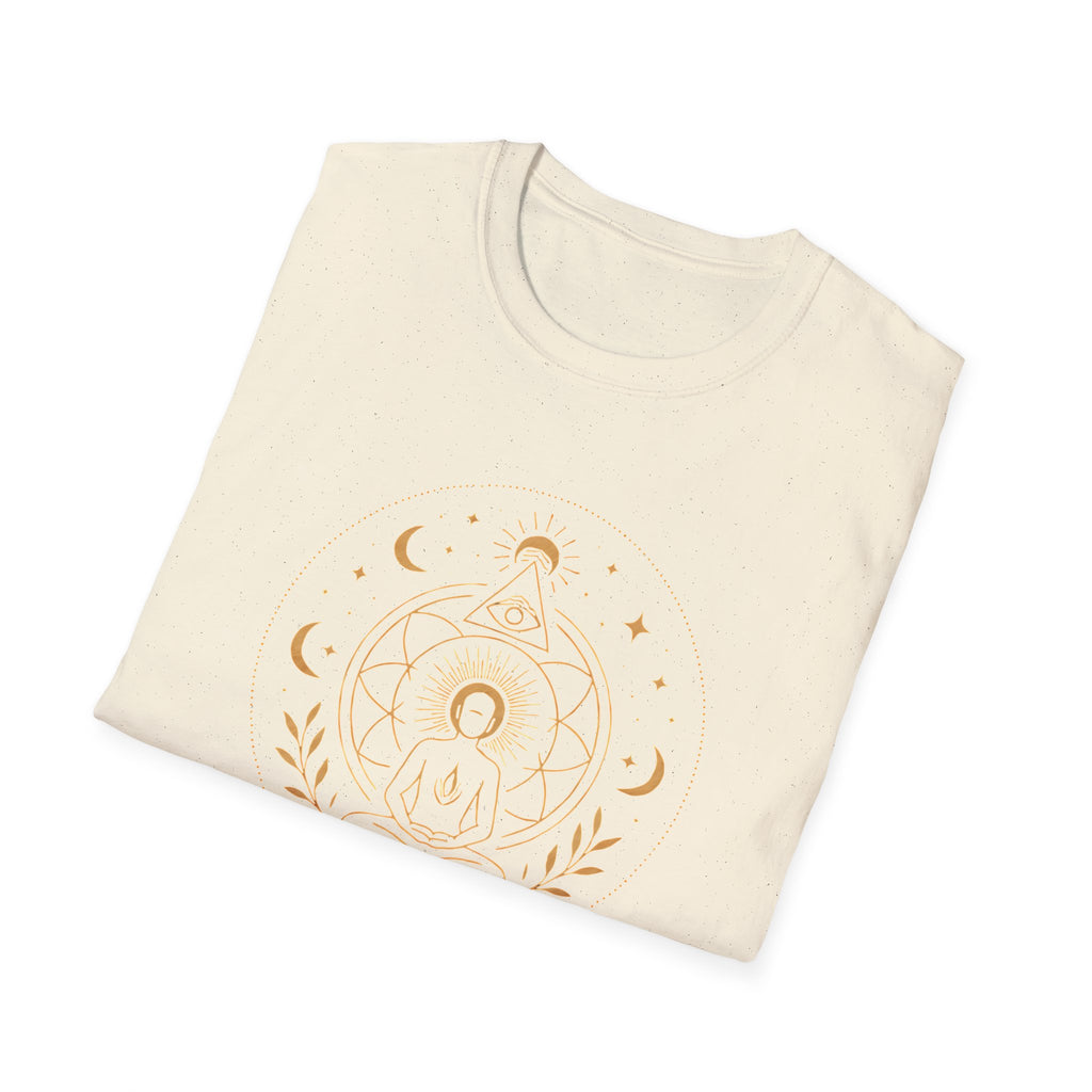 Golden Meditation Mandala T-Shirt