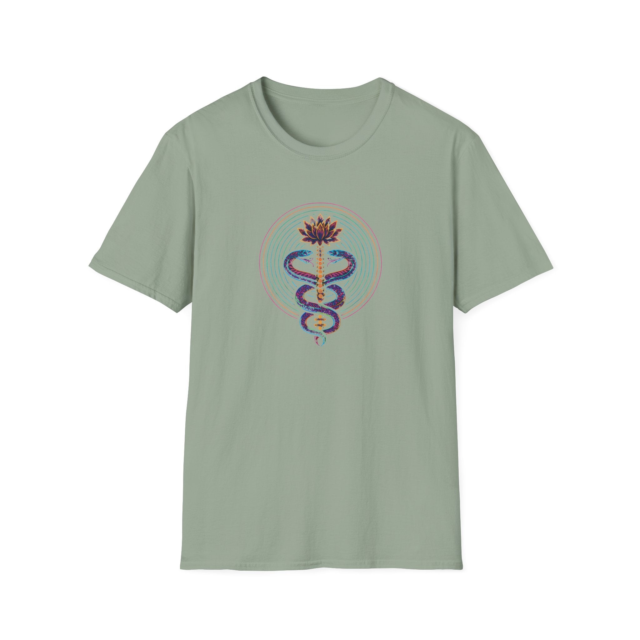Serpents Around Lotus T-Shirt
