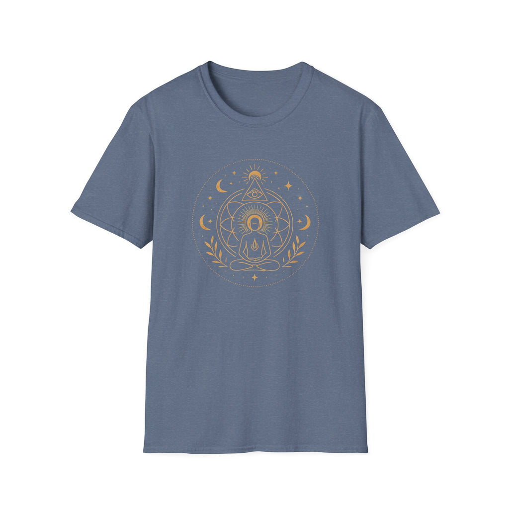 Golden Meditation Mandala T-Shirt