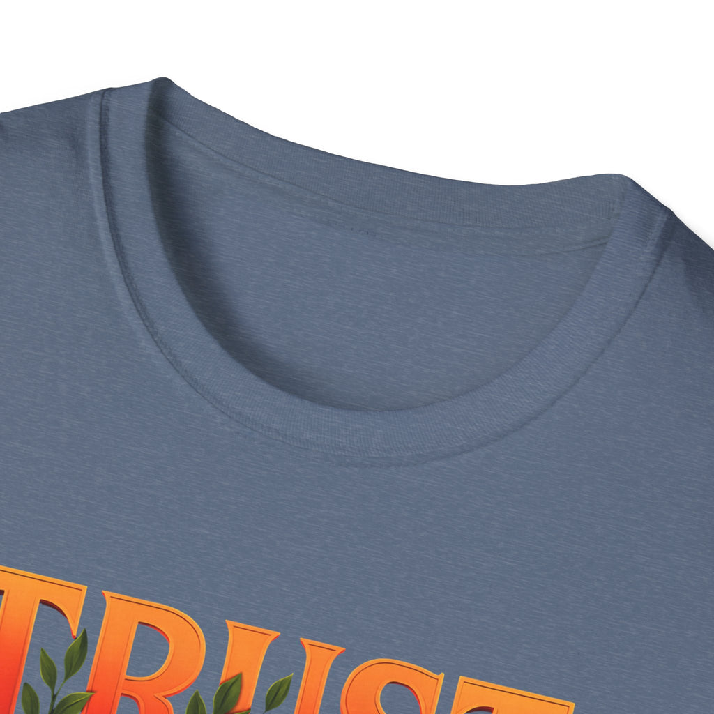 Trust God Floral Design T-Shirt