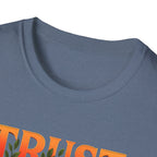 Trust God Floral Design T-Shirt