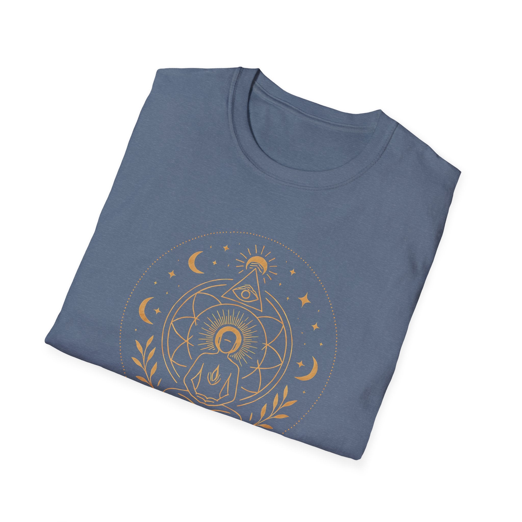 Golden Meditation Mandala T-Shirt