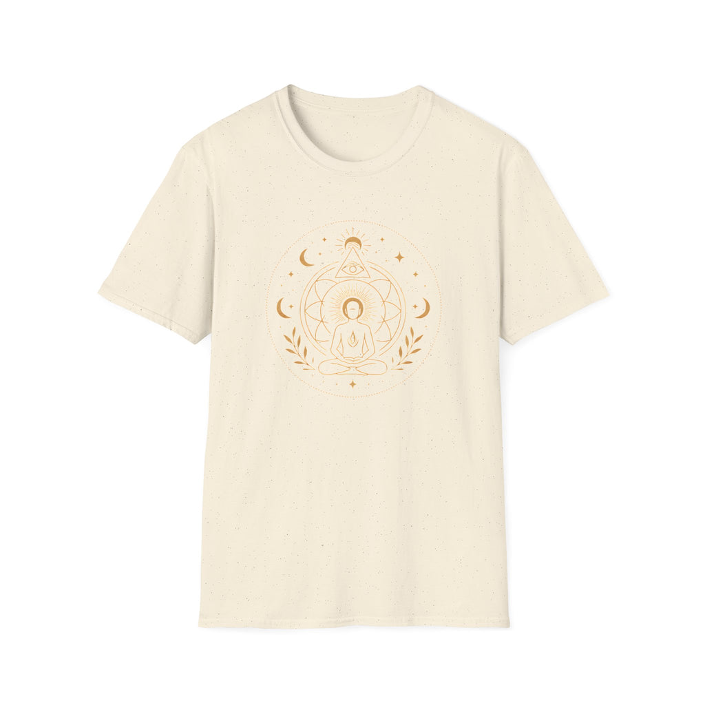 Golden Meditation Mandala T-Shirt