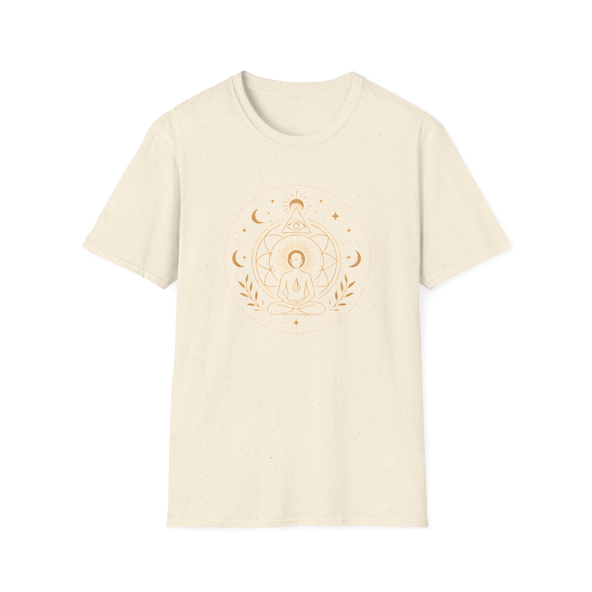 Golden Meditation Mandala T-Shirt
