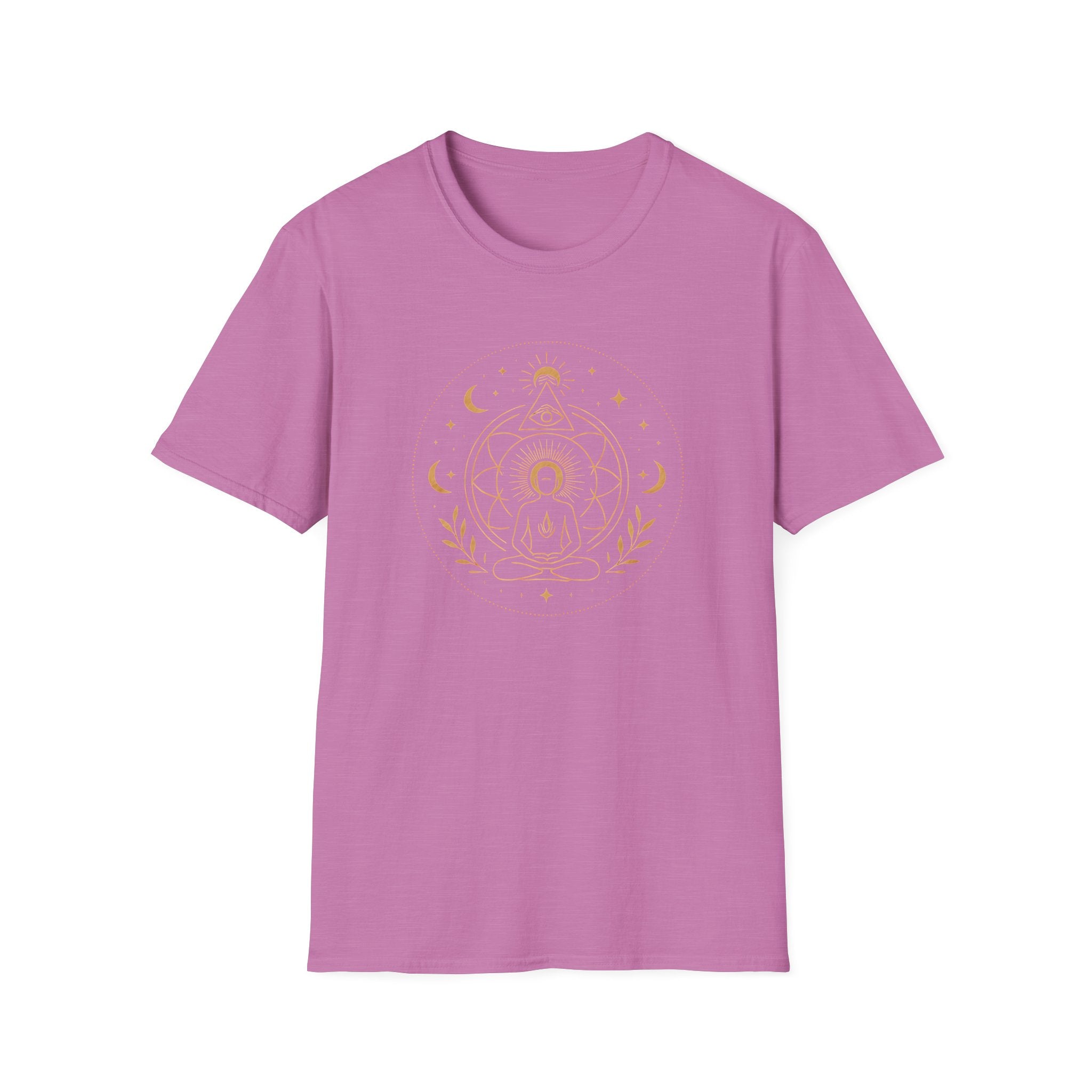 Golden Meditation Mandala T-Shirt