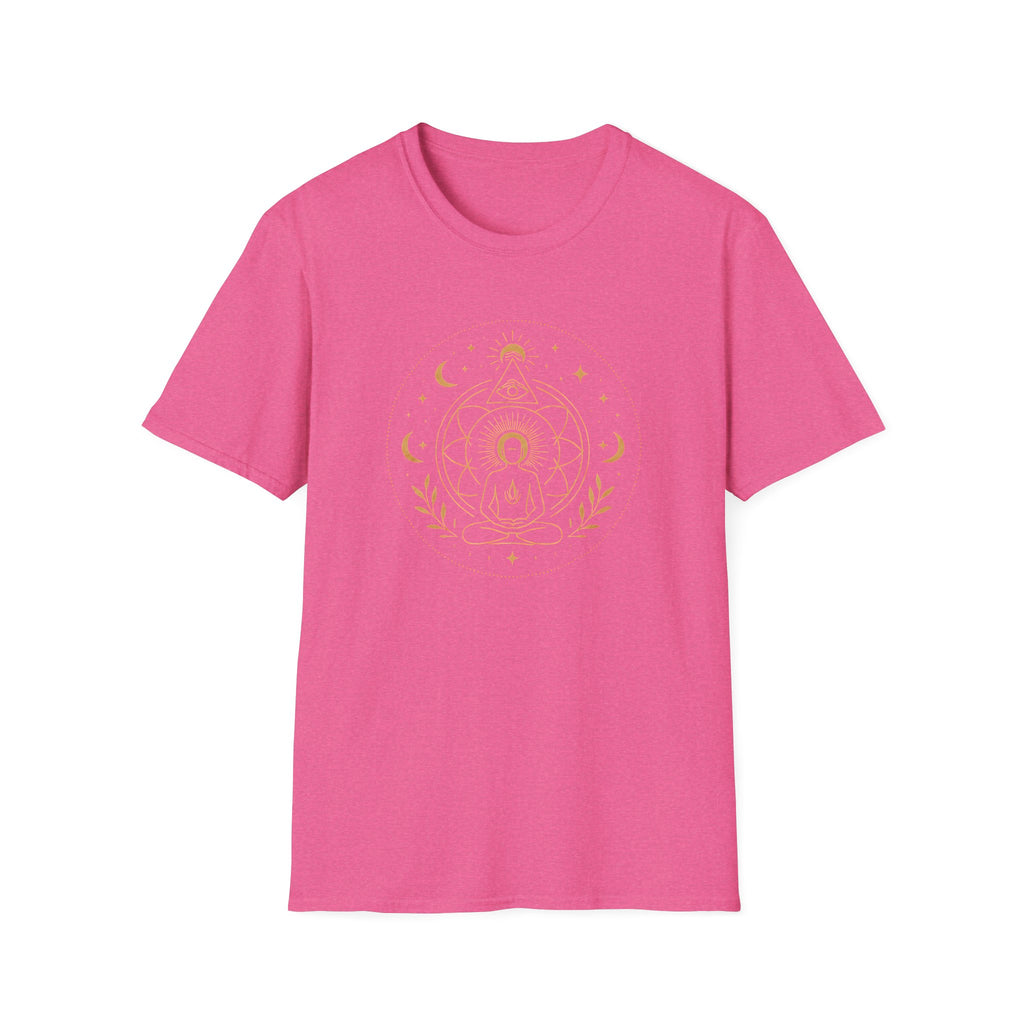 Golden Meditation Mandala T-Shirt