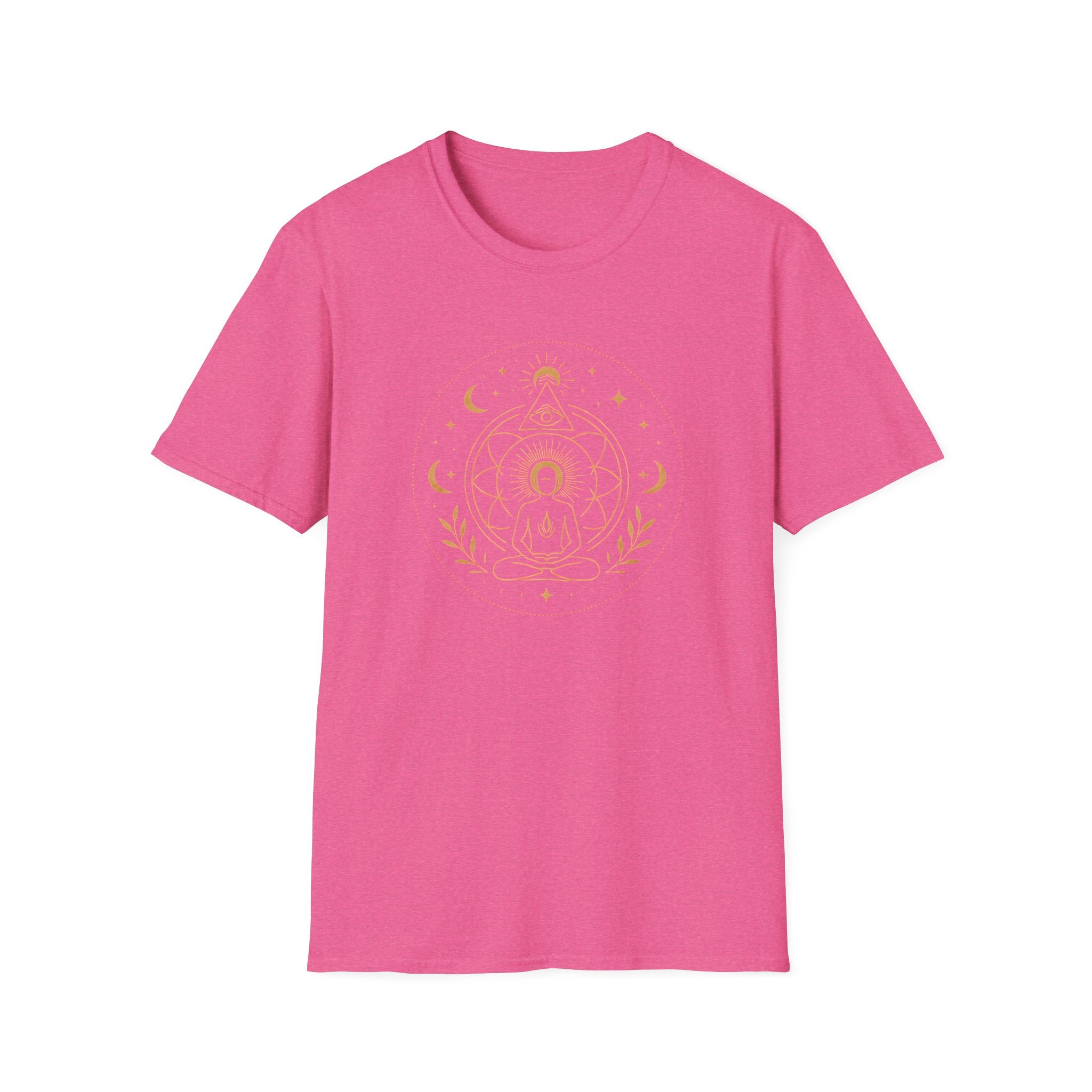Golden Meditation Mandala T-Shirt