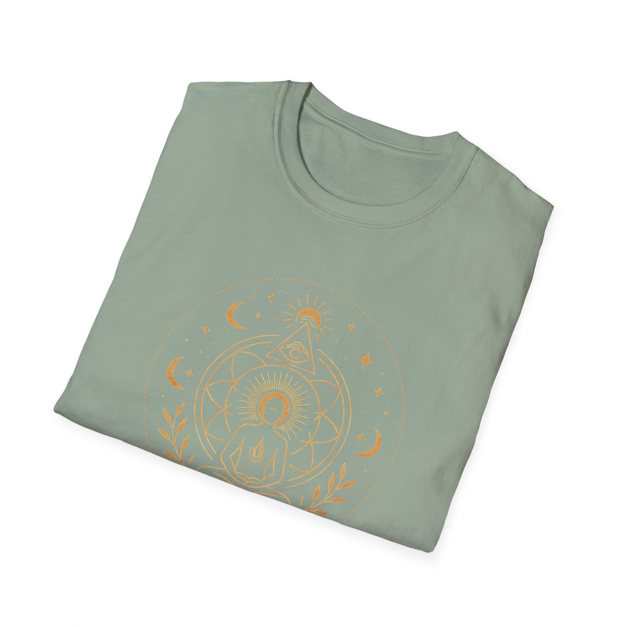 Golden Meditation Mandala T-Shirt