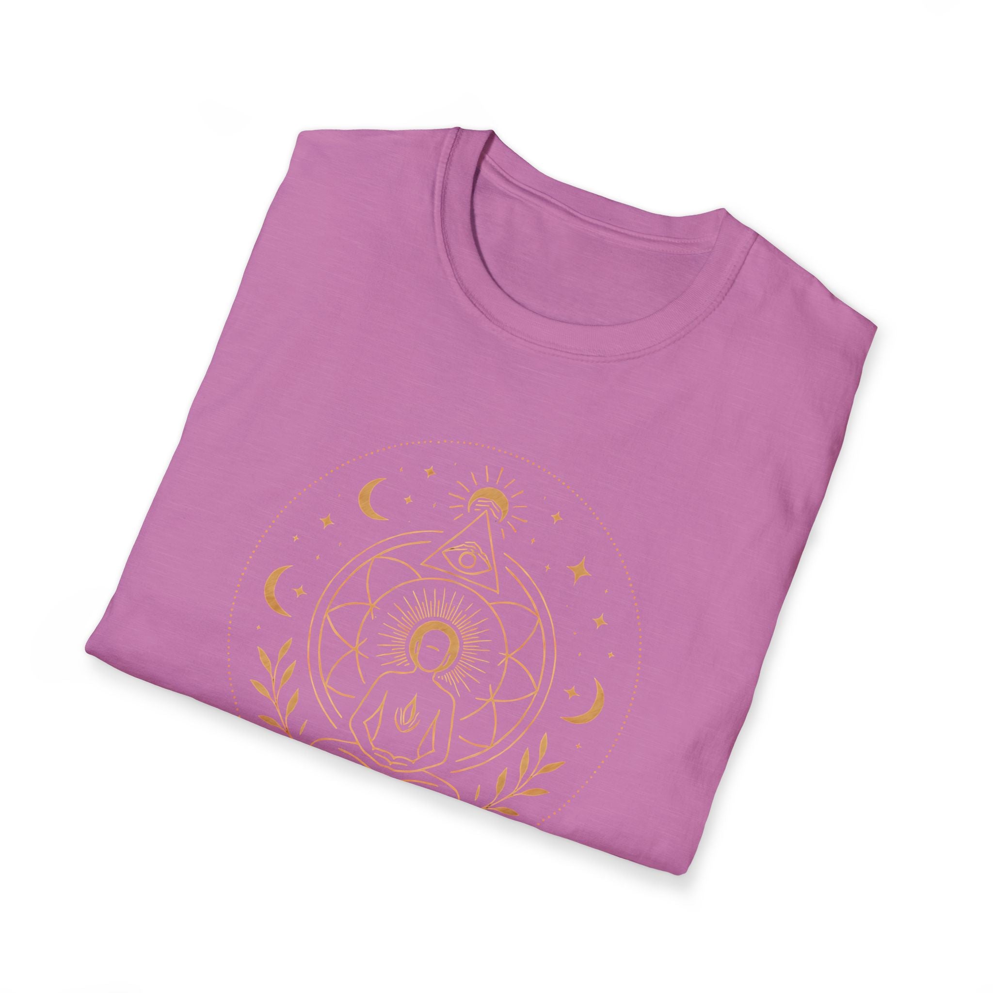 Golden Meditation Mandala T-Shirt
